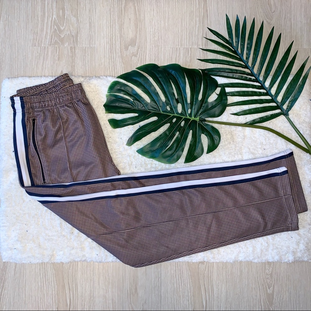 Urban Outfitters Brown Checkered Sweatpants